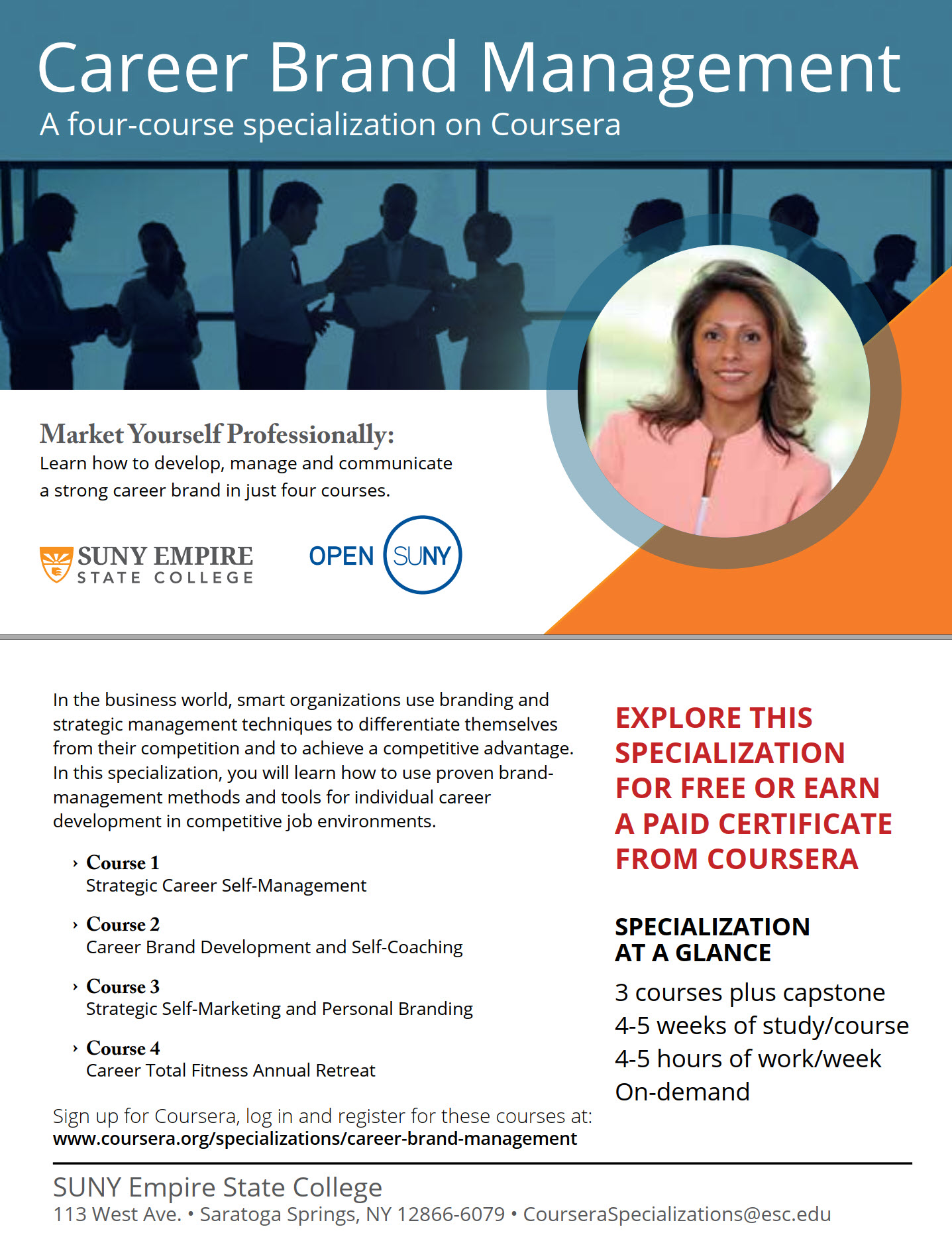Career Self-Management Training and CERTIFICATION Specialization (four ...